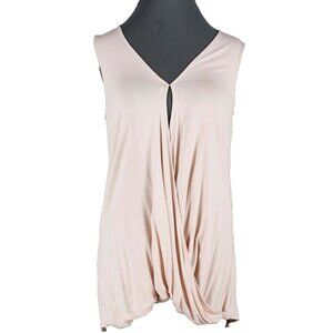 Soma $30 Sz S Peach Drapey Rayon Blend Knit Wrap Top